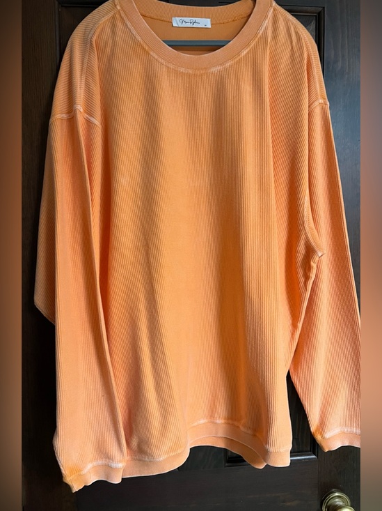 Moon Ryder Tops - Moon Ryder Oversized Mineral Washed Ribbed Sweatshirt 2X NWOT